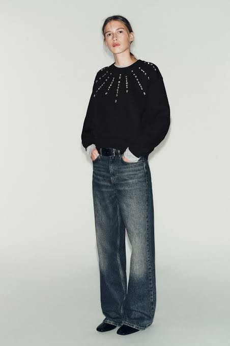 Світшот ZARA чорний