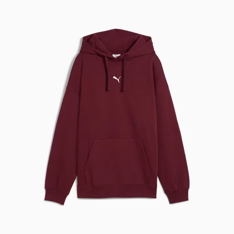 Толстовка PUMA жінкам, бордовий, фото 3