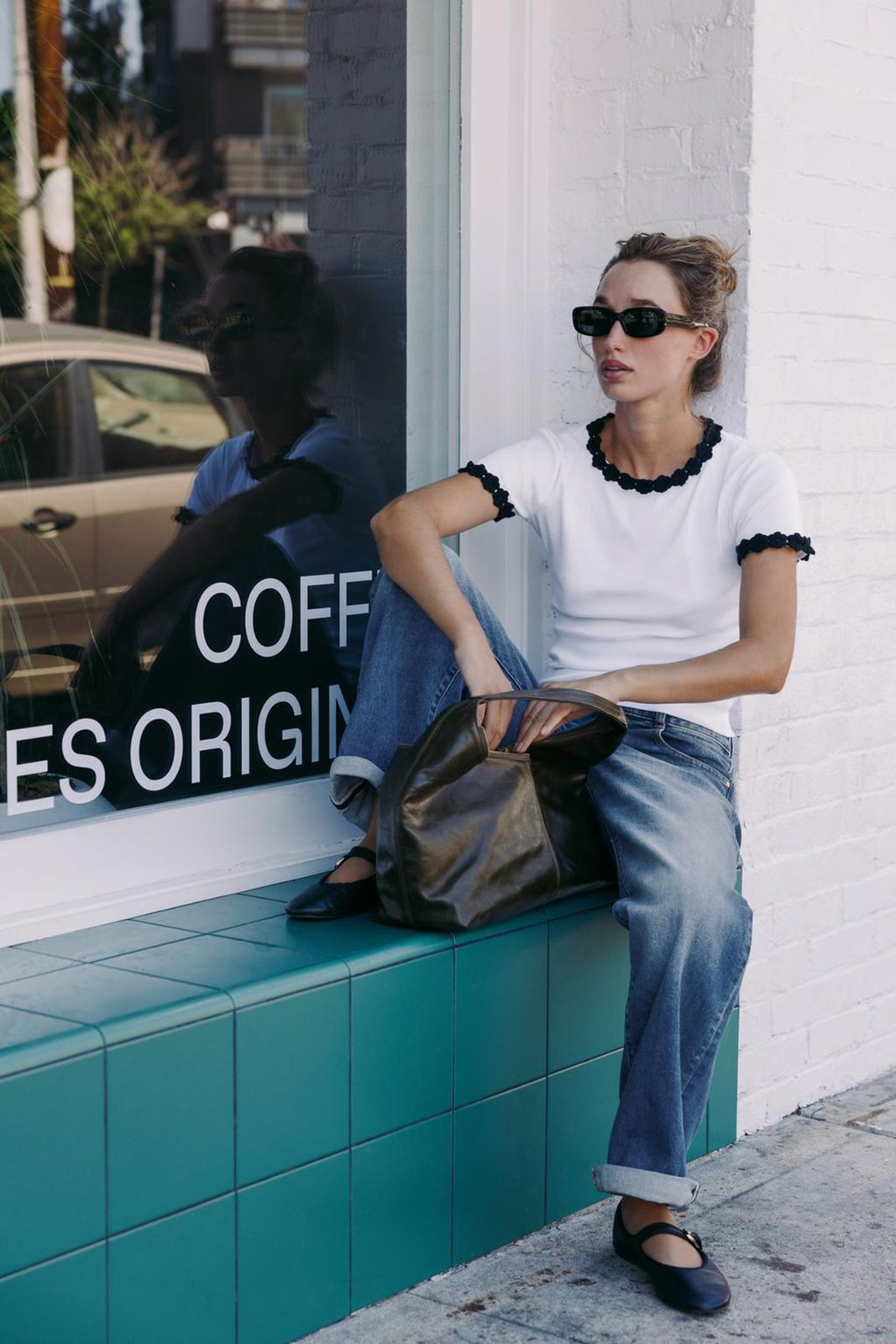 Футболка ZARA білий