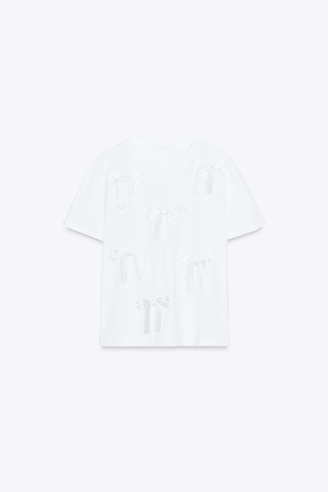 Футболка ZARA жінкам, білий, фото 4