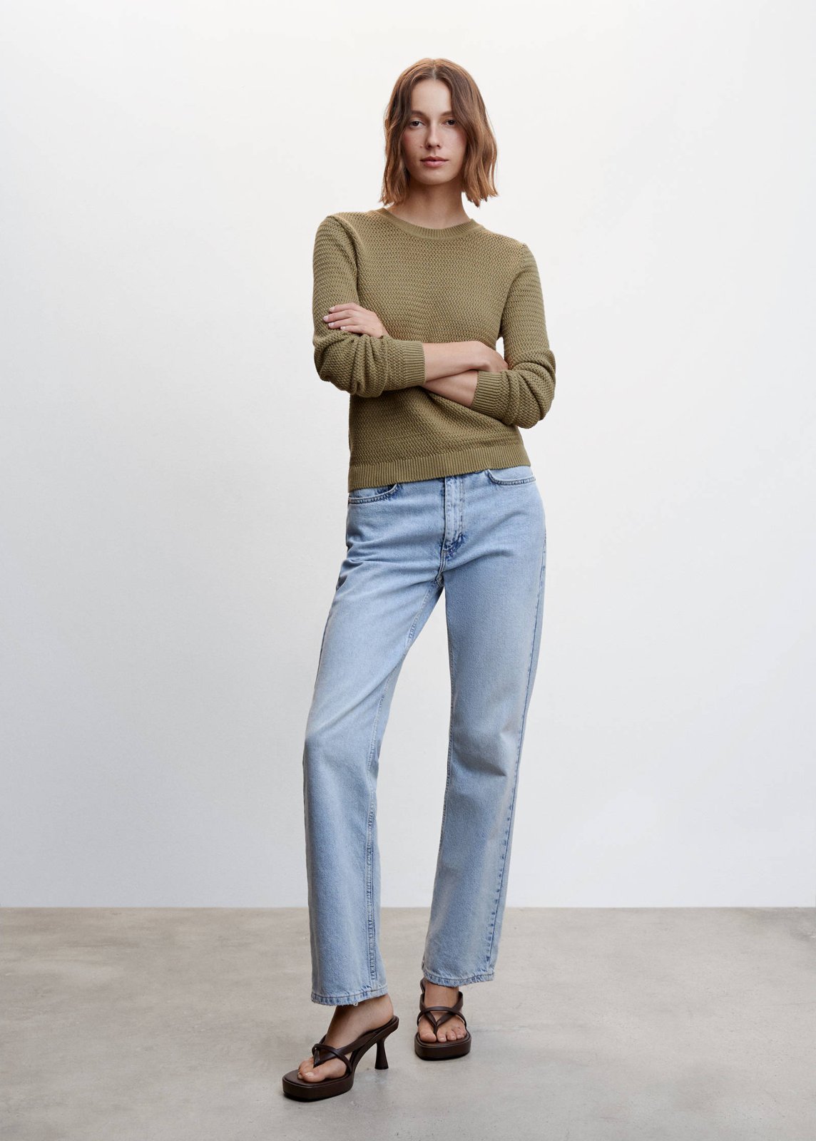 Кофта MANGO зелений