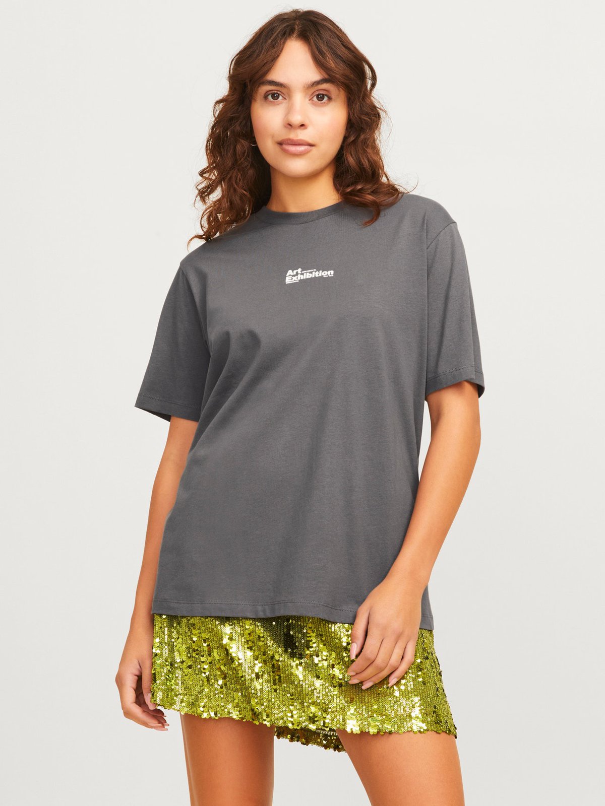Футболка JACK&JONES жінкам, сірий, фото 2