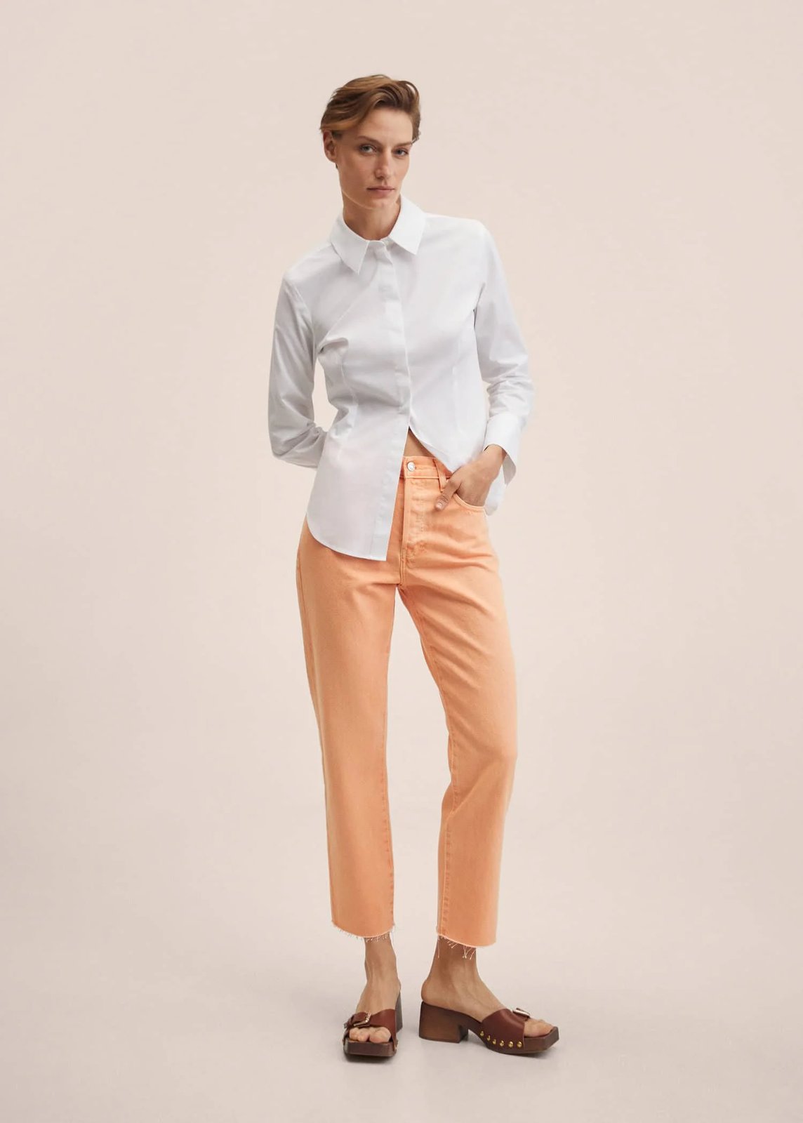 Джинси MANGO помаранчевий
